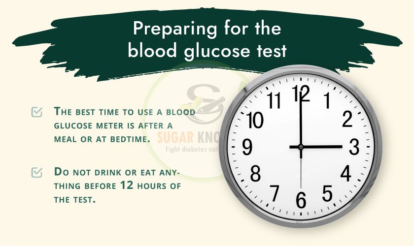 Preparazione per il test della glicemia